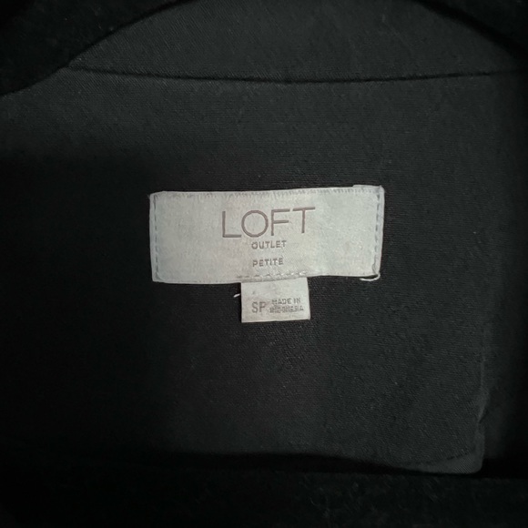 Moto Zip up black jacket by LOFT - Picture 4 of 4